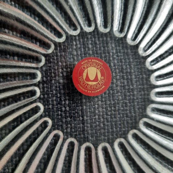 Vintage Waltherglas collection Germany Frosted Glass Petal Serving Dish - Picture 4 of 4